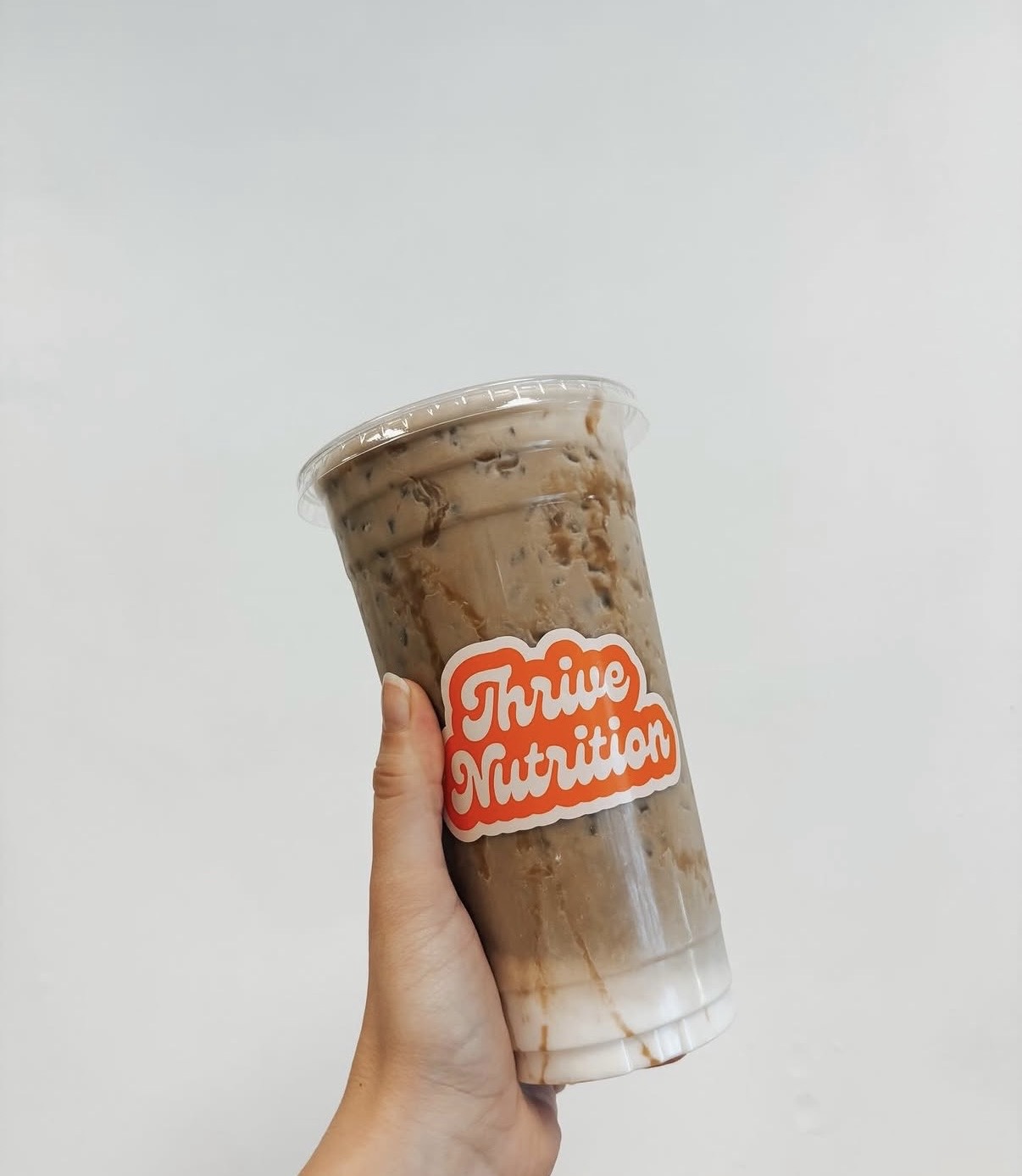 Iced caramel protein coffee